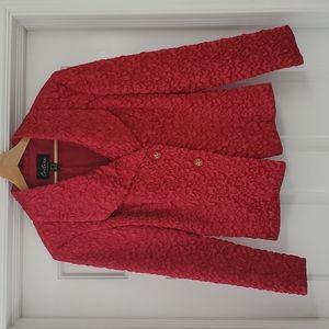 Cartise Sport ladies jacket. Size US 4. Rich red color (not a bright red).